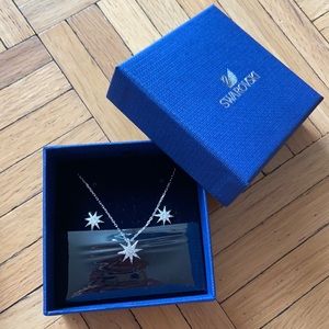 Swarovski fizzy necklace and earring set NWT never worn